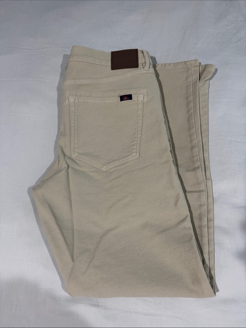 Faherty Slim Straight Denim - Stone
